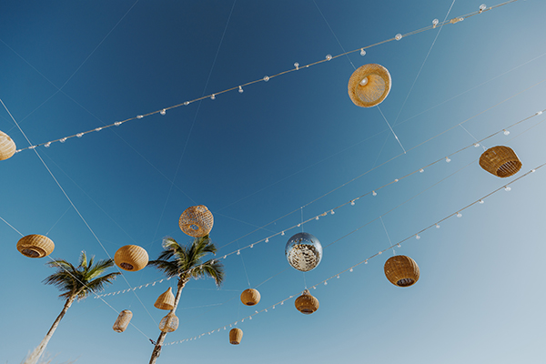 Fiesta Americana wedding setup in Cabo San Lucas — poolside cocktail hour